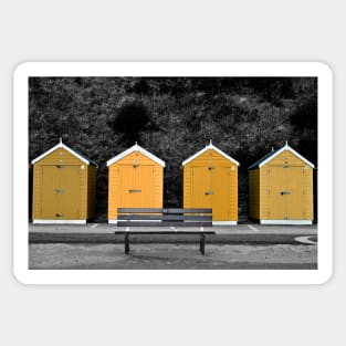 Bournemouth Beach Huts Dorset England Sticker